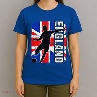 England Soccer Team British Flag Jersey Football Fans T-Shirt thumb 4