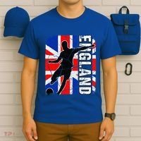 England Soccer Team British Flag Jersey Football Fans T-Shirt thumb 6