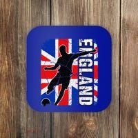 England Soccer Team British Flag Jersey Football Fans Coaster thumb 0