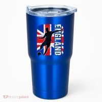 England Soccer Team British Flag Jersey Football Fans Tumbler thumb 0