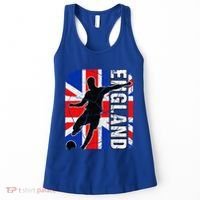 England Soccer Team British Flag Jersey Football Fans Women's Tank Top thumb 0