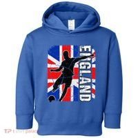 England Soccer Team British Flag Jersey Football Fans Toddler Hoodie thumb 0