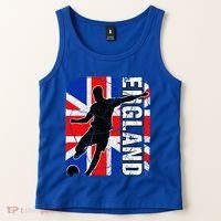 England Soccer Team British Flag Jersey Football Fans Tank Top thumb 2