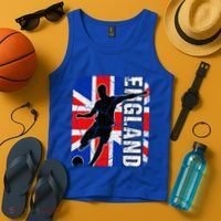 England Soccer Team British Flag Jersey Football Fans Tank Top thumb 4