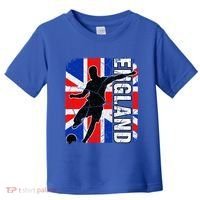 England Soccer Team British Flag Jersey Football Fans Toddler T-Shirt thumb 0
