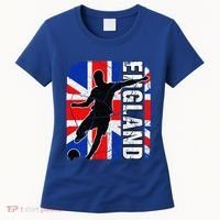 England Soccer Team British Flag Jersey Football Fans Women's T-Shirt thumb 0