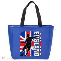 England Soccer Team British Flag Jersey Football Fans Tote Bag thumb 0
