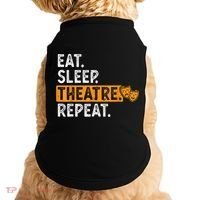 Eat Sleep Theatre Repeat Theater Doggie Tank thumb 0