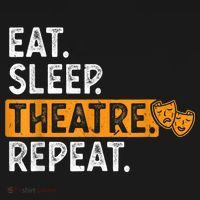 Eat Sleep Theatre Repeat Theater Coaster thumb 2