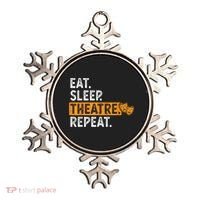 Eat Sleep Theatre Repeat Theater Ornament thumb 0