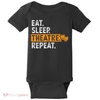 Eat Sleep Theatre Repeat Theater Baby Bodysuit thumb 0