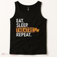Eat Sleep Theatre Repeat Theater Tank Top thumb 2