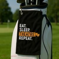 Eat Sleep Theatre Repeat Theater Golf Towel thumb 2