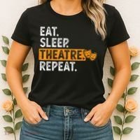 Eat Sleep Theatre Repeat Theater Women's T-Shirt thumb 2