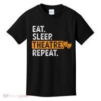 Eat Sleep Theatre Repeat Theater Kids T-Shirt thumb 0