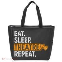 Eat Sleep Theatre Repeat Theater Tote Bag thumb 0