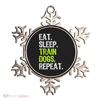 Eat Sleep Train Dogs Trainer Training Funny Meaningful Gift Ornament