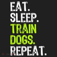 Eat Sleep Train Dogs Trainer Training Funny Meaningful Gift Hat thumb 2