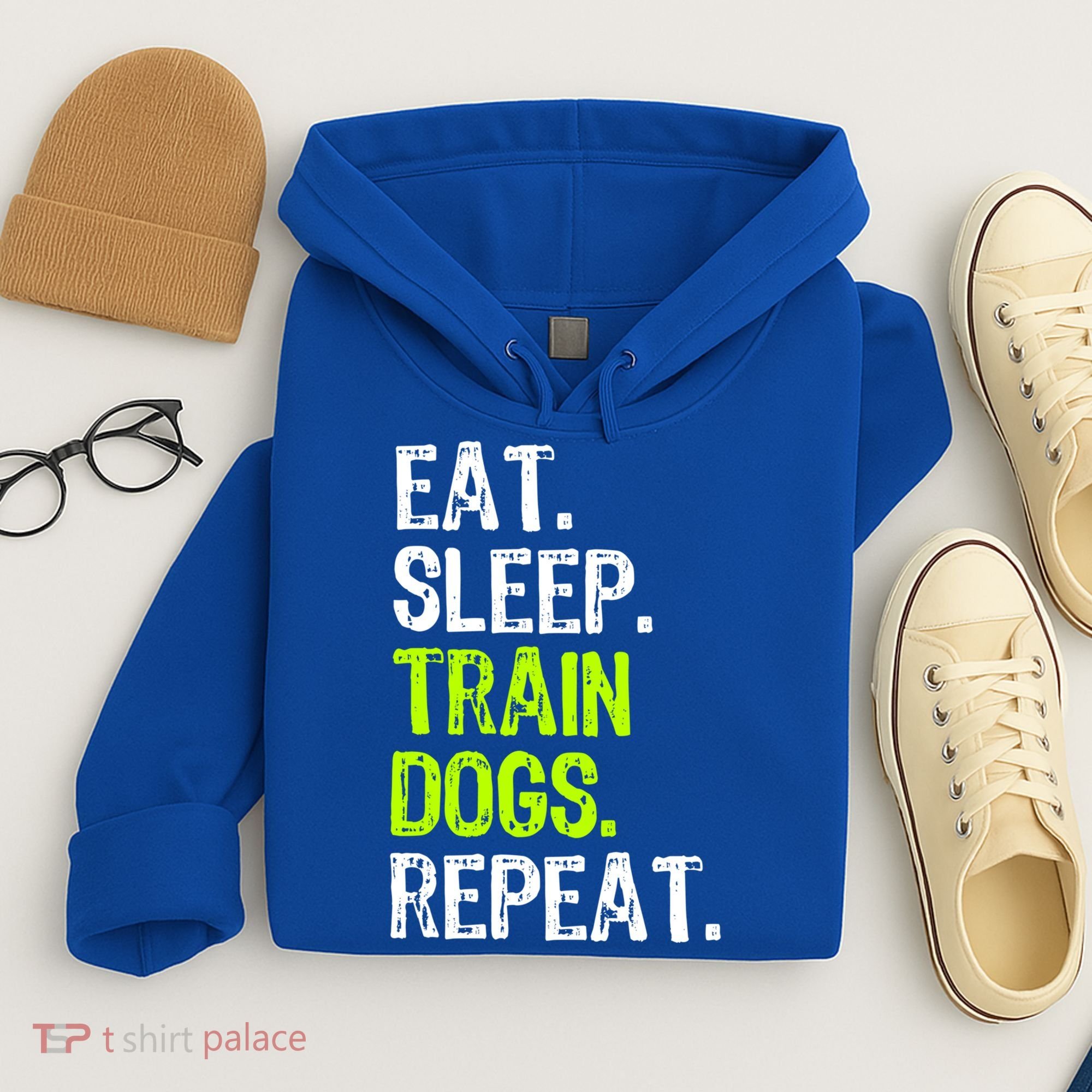 Eat Sleep Train Dogs Trainer Training Funny Meaningful Gift Hoodie
