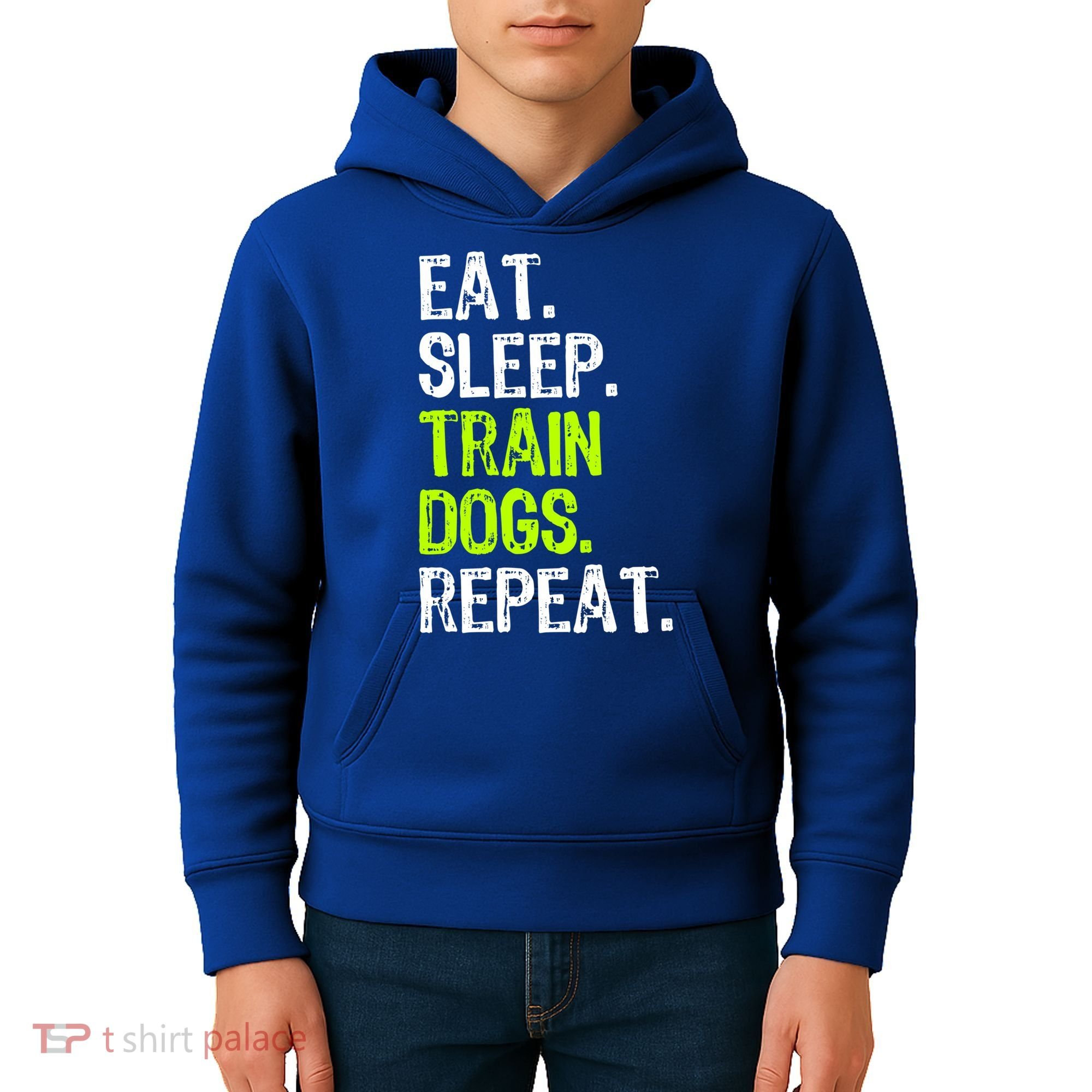 Eat Sleep Train Dogs Trainer Training Funny Meaningful Gift Kids Hoodie