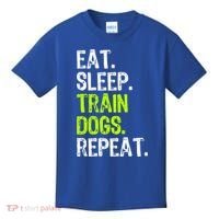 Eat Sleep Train Dogs Trainer Training Funny Meaningful Gift Kids T-Shirt thumb 0