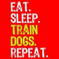 Eat Sleep Train Dogs Trainer Training Funny Meaningful Gift Santa Hat thumb 1