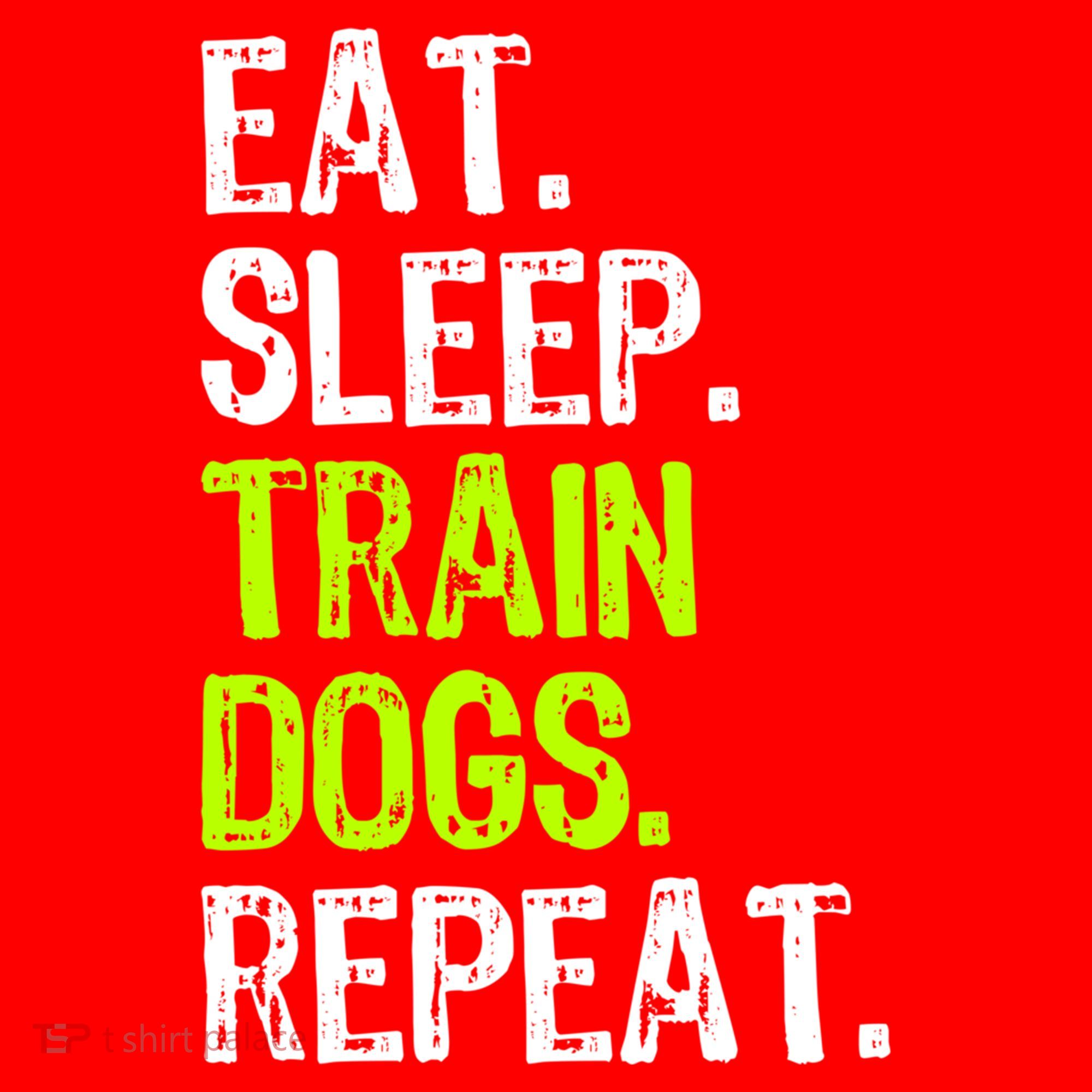 Eat Sleep Train Dogs Trainer Training Funny Meaningful Gift Santa Hat