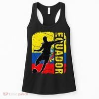 Ecuadorian Soccer Team Ecuador Flag Jersey Football Fans Women's Tank Top thumb 0