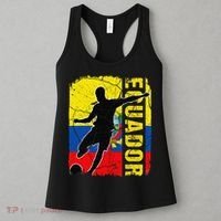 Ecuadorian Soccer Team Ecuador Flag Jersey Football Fans Women's Tank Top thumb 3