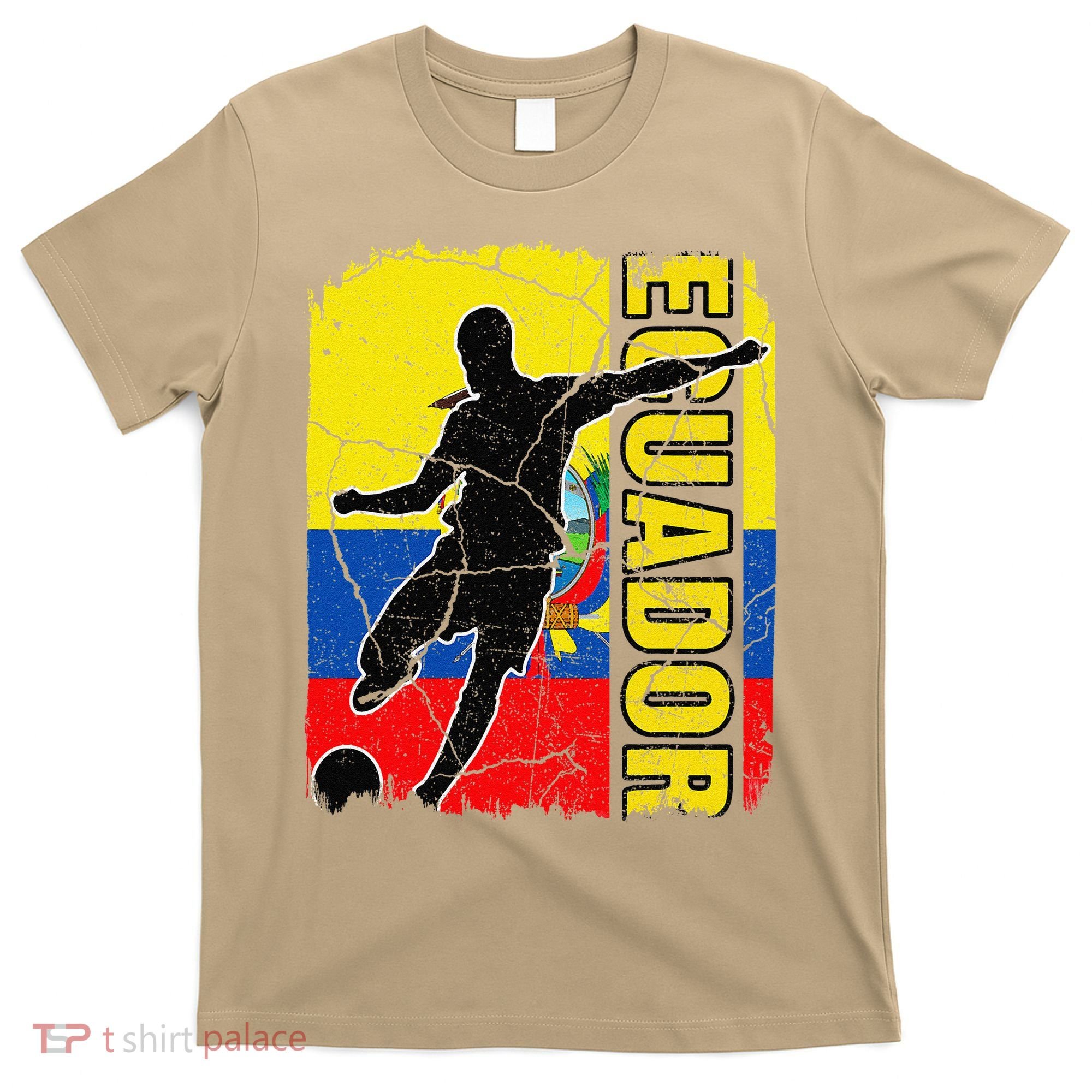 Ecuadorian Soccer Team Ecuador Flag Jersey Football Fans T-Shirt