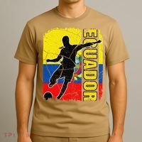Ecuadorian Soccer Team Ecuador Flag Jersey Football Fans T-Shirt thumb 3