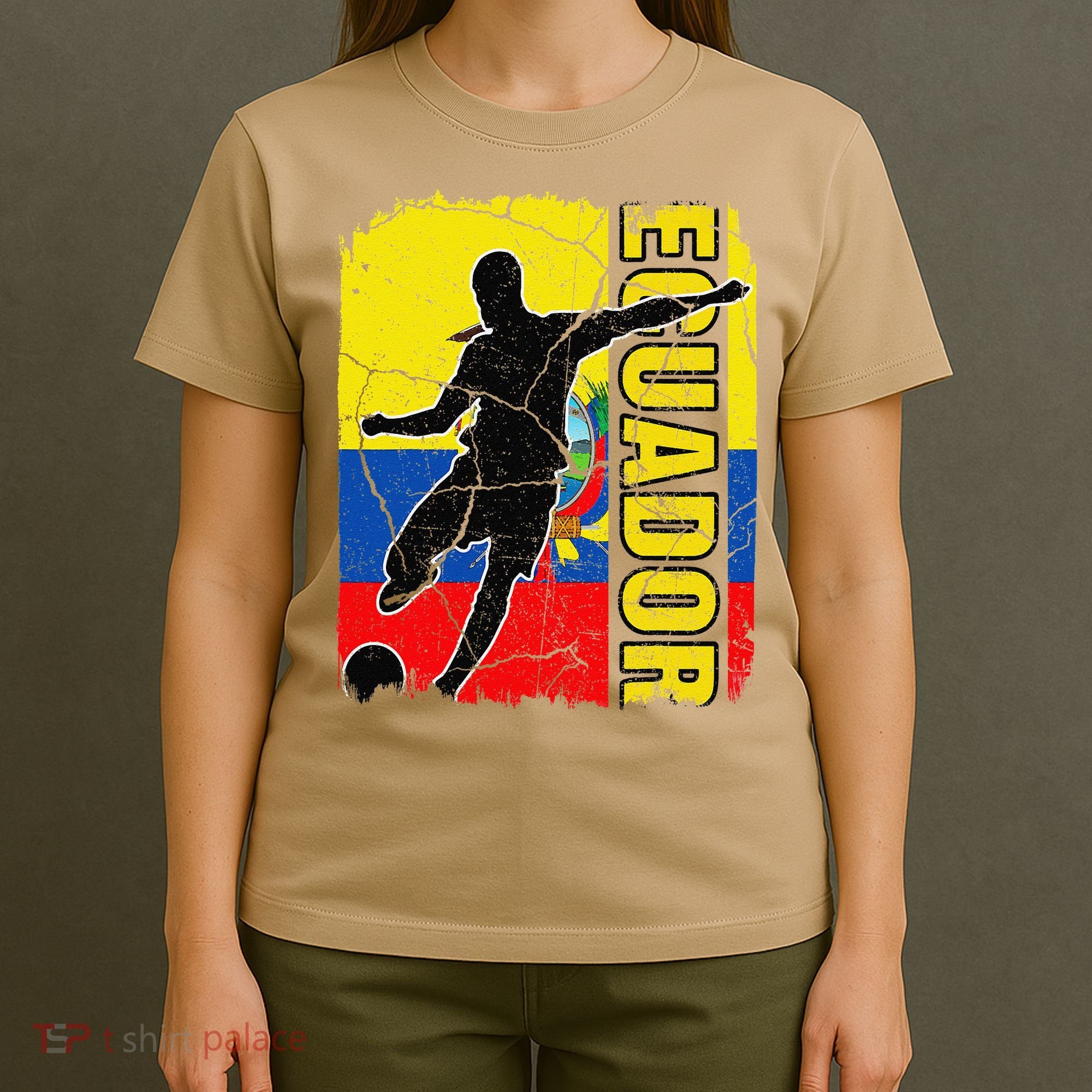 Ecuadorian Soccer Team Ecuador Flag Jersey Football Fans T-Shirt