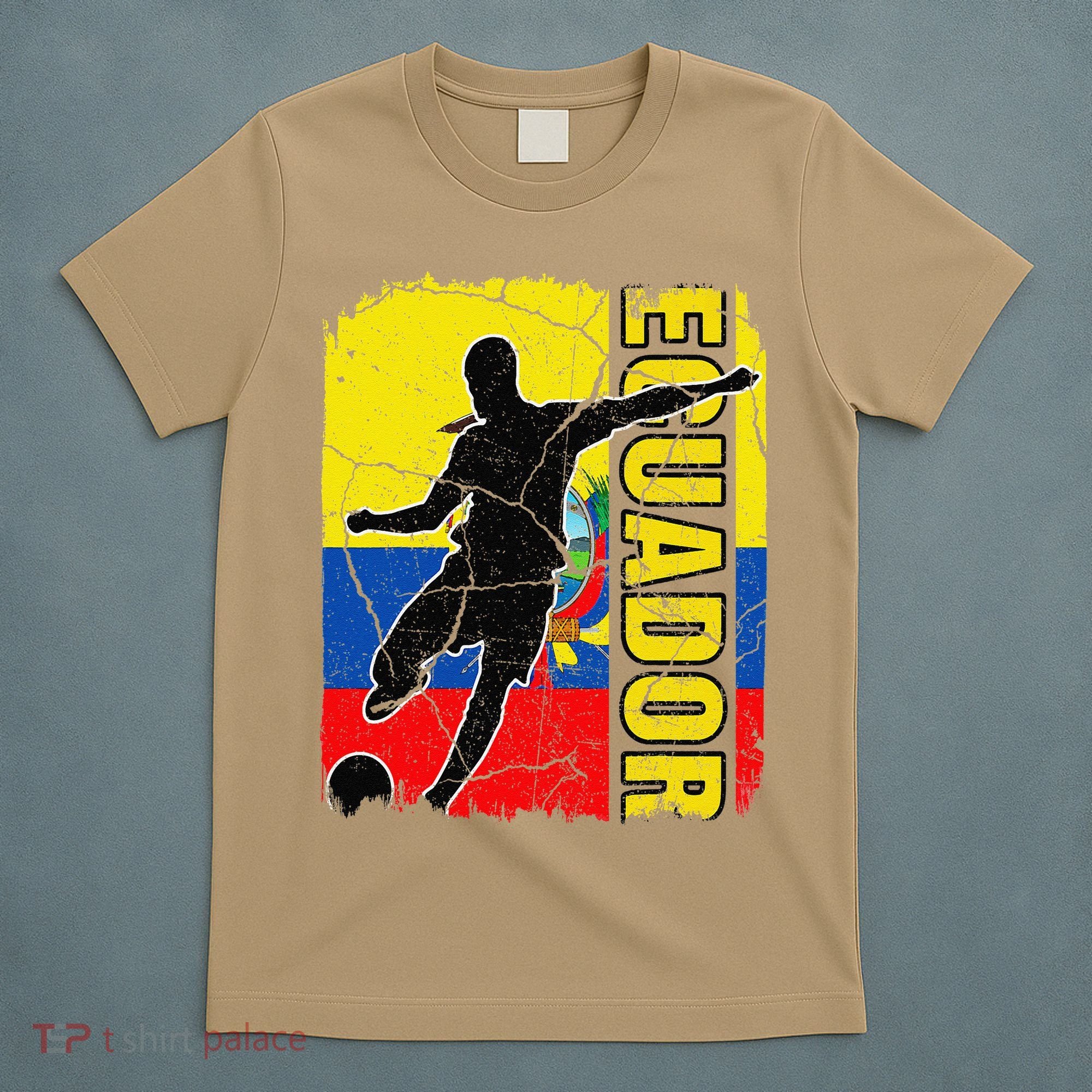 Ecuadorian Soccer Team Ecuador Flag Jersey Football Fans T-Shirt