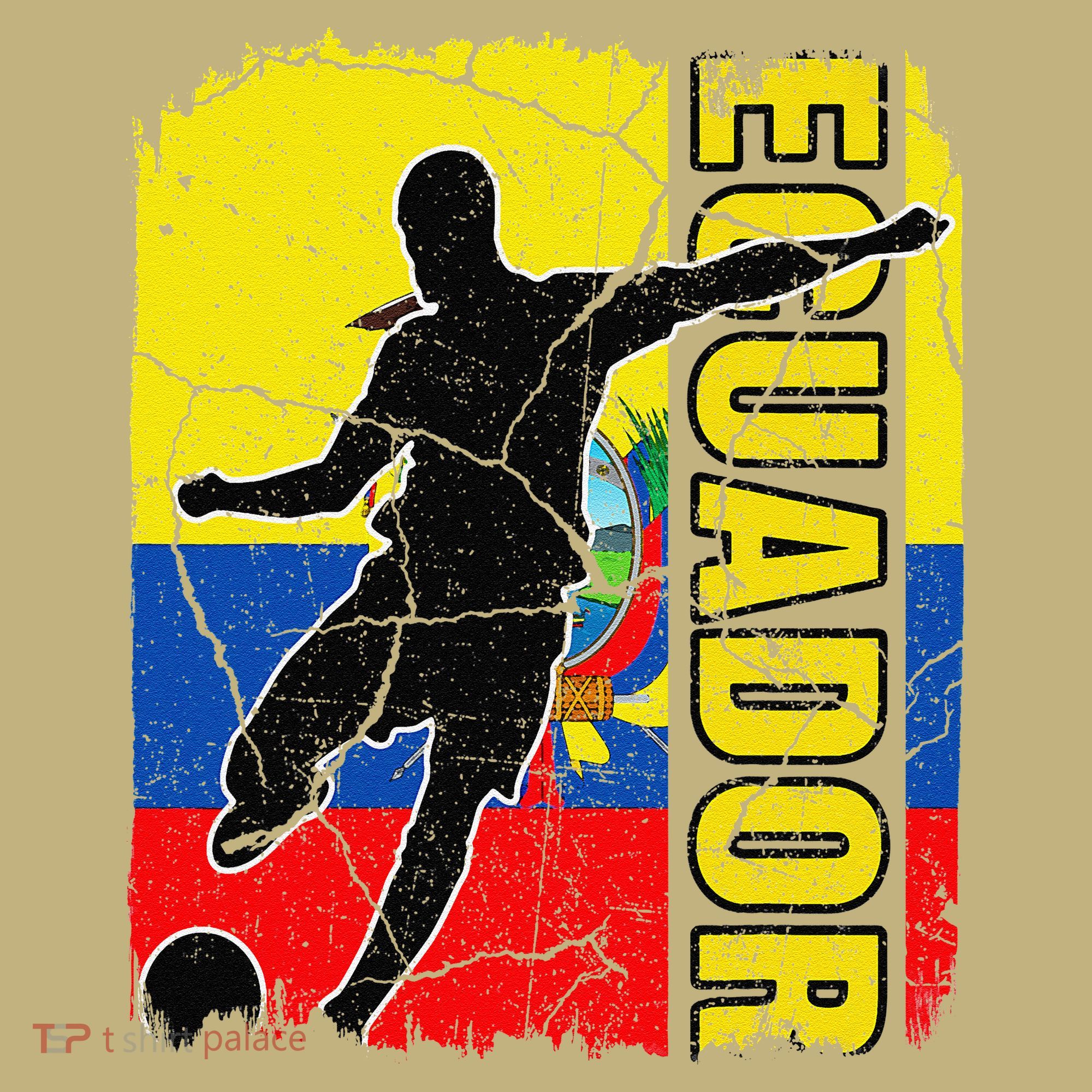 Ecuadorian Soccer Team Ecuador Flag Jersey Football Fans T-Shirt