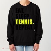 Eat Sleep Tennis Repeat Ball Sport Gift Women's Sweatshirt thumb 0