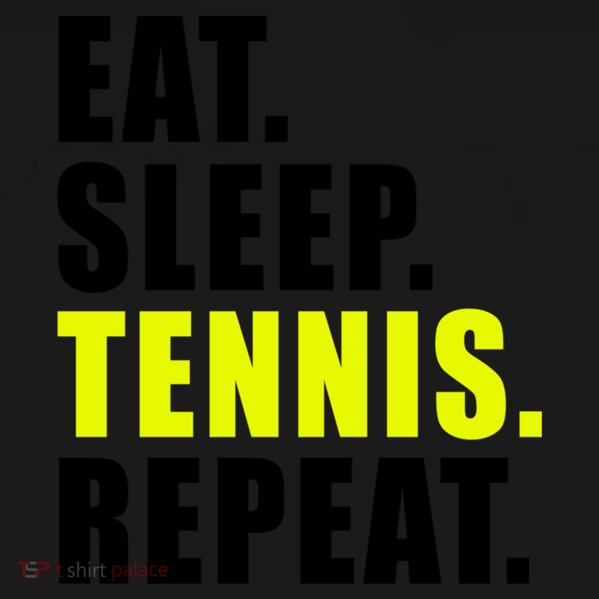 Eat Sleep Tennis Repeat Ball Sport Gift Bucket Hat