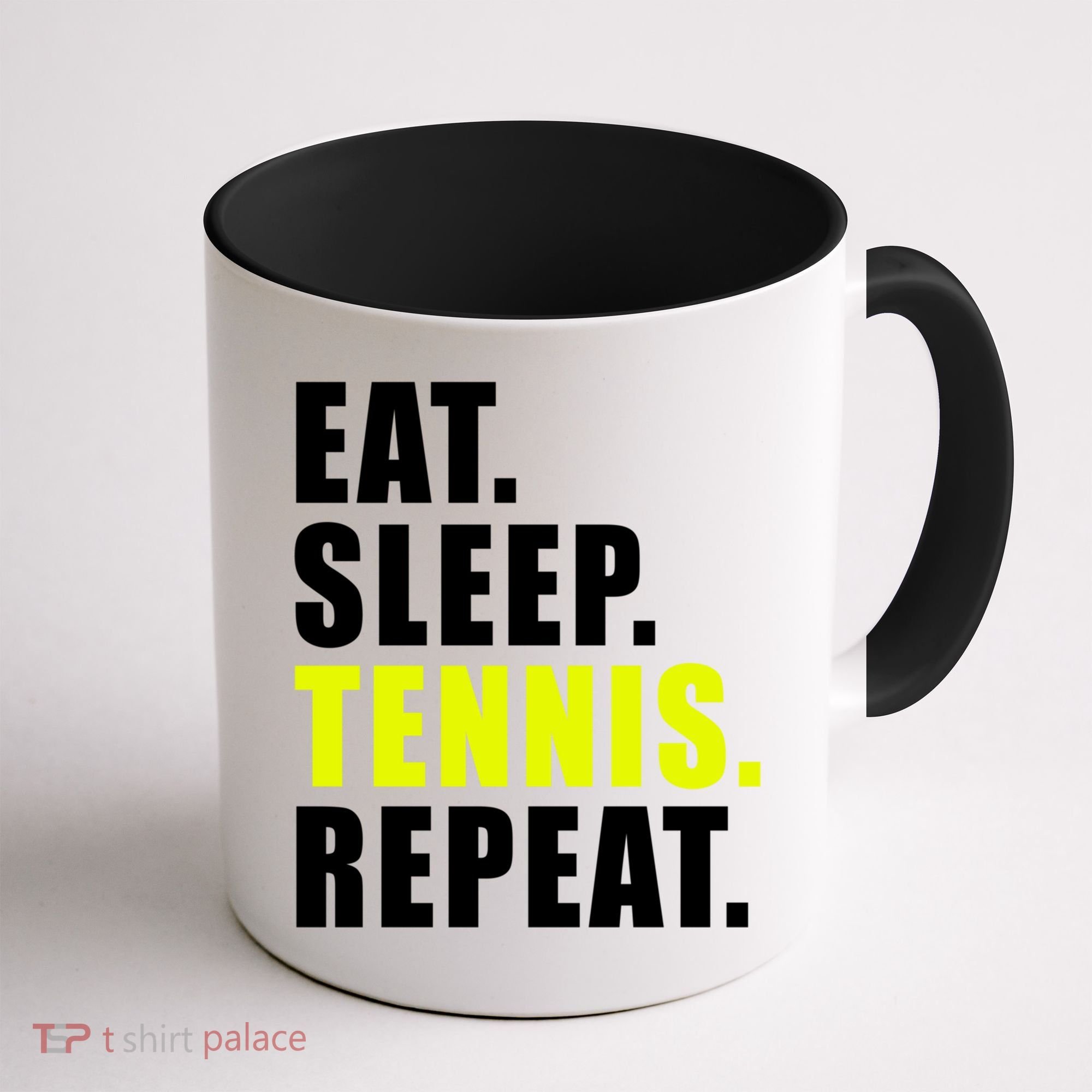 Eat Sleep Tennis Repeat Ball Sport Gift Coffee Mug
