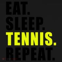 Eat Sleep Tennis Repeat Ball Sport Gift Women's Hoodie thumb 2