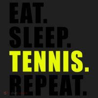 Eat Sleep Tennis Repeat Ball Sport Gift Hat thumb 2