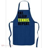 Eat Sleep Tennis Repeat Ball Sport Gift Apron thumb 0