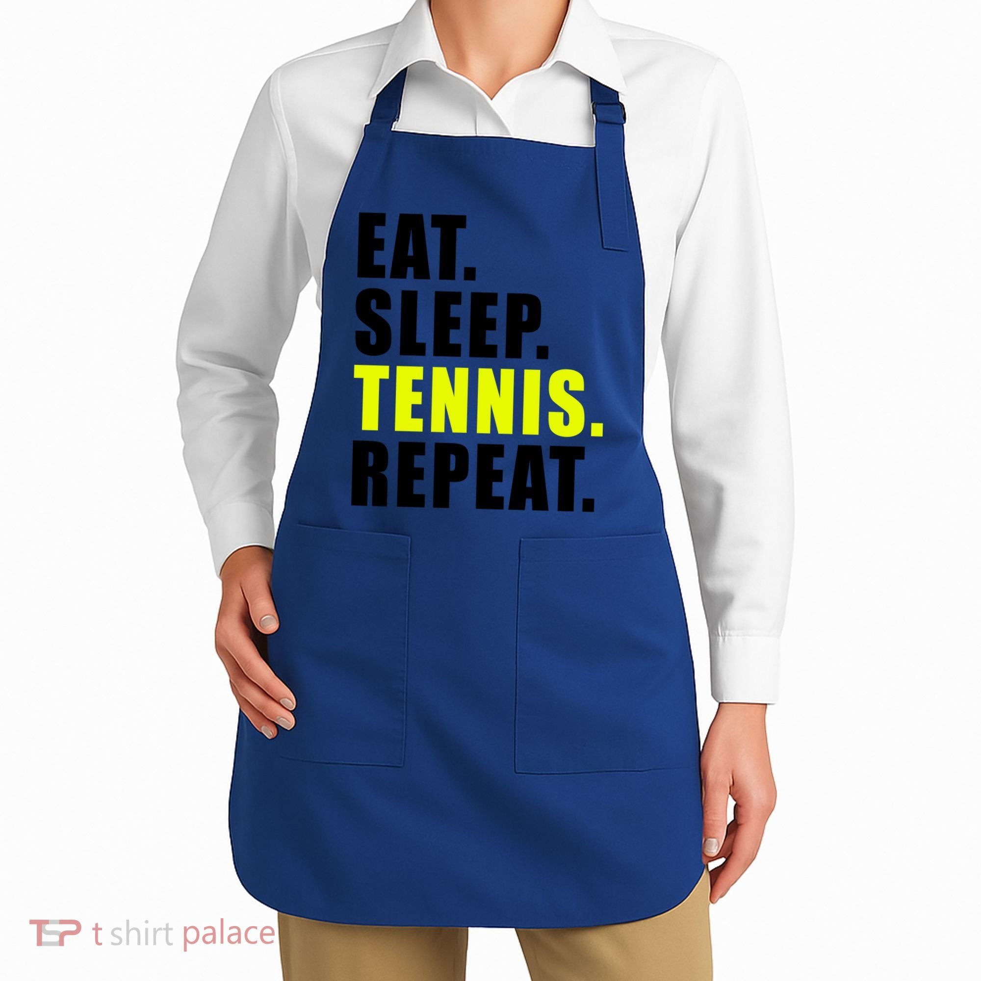 Eat Sleep Tennis Repeat Ball Sport Gift Apron