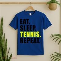 Eat Sleep Tennis Repeat Ball Sport Gift T-Shirt thumb 2