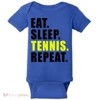 Eat Sleep Tennis Repeat Ball Sport Gift Baby Bodysuit thumb 0