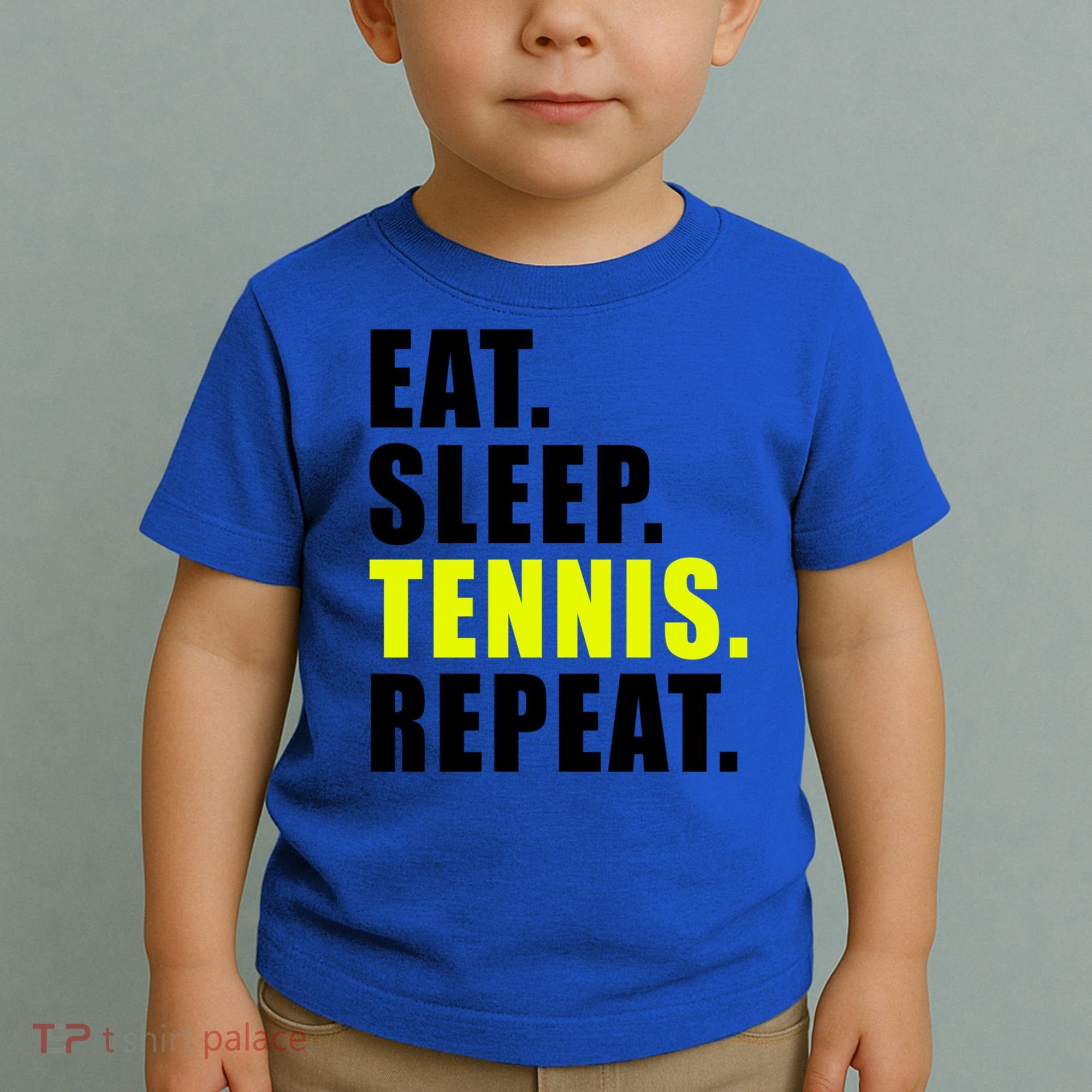 Eat Sleep Tennis Repeat Ball Sport Gift Toddler T-Shirt
