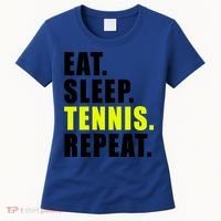 Eat Sleep Tennis Repeat Ball Sport Gift Women's T-Shirt thumb 0