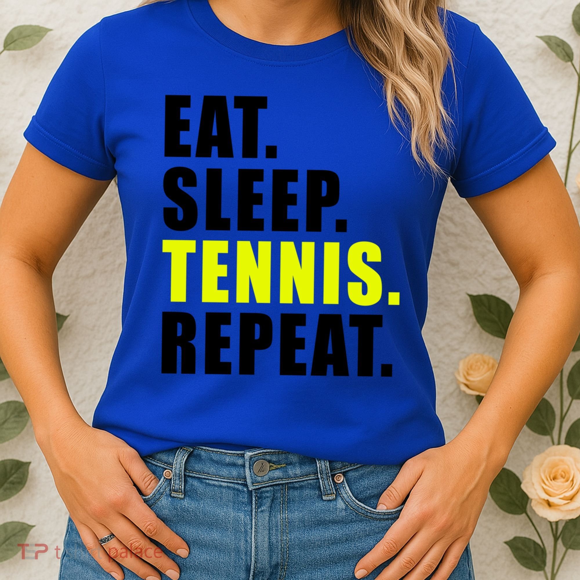 Eat Sleep Tennis Repeat Ball Sport Gift Women's T-Shirt