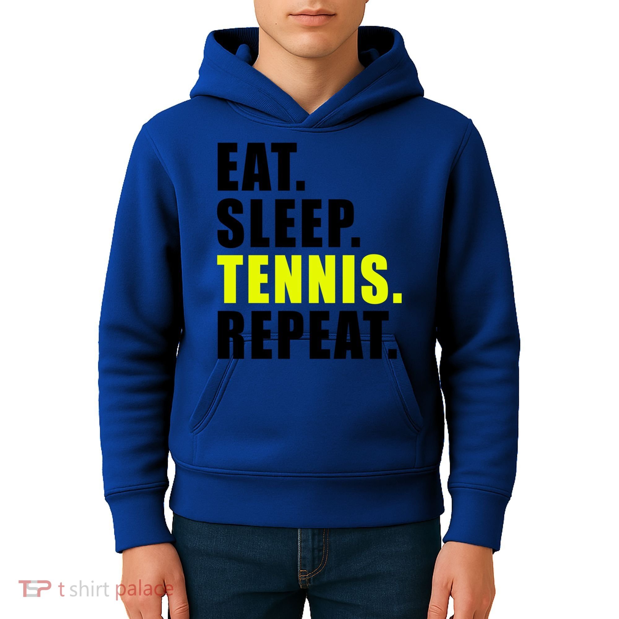 Eat Sleep Tennis Repeat Ball Sport Gift Kids Hoodie