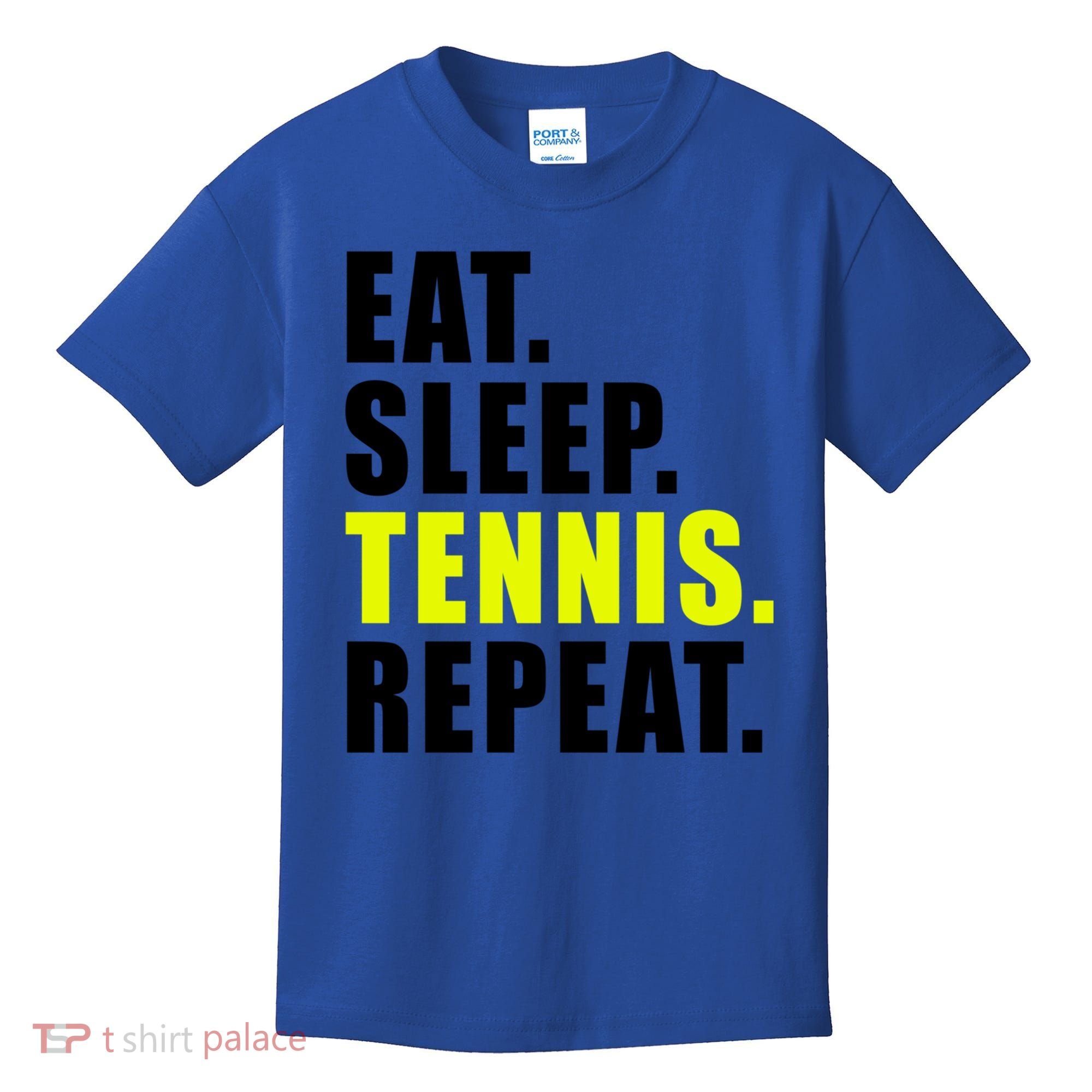 Eat Sleep Tennis Repeat Ball Sport Gift Kids T-Shirt