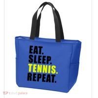 Eat Sleep Tennis Repeat Ball Sport Gift Tote Bag thumb 3