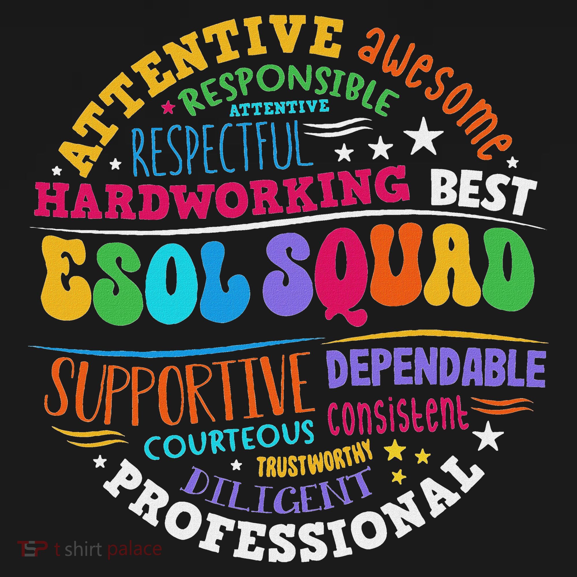Esol Squad Teachers And Students Team Back To School Button